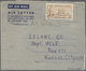 Falklandinseln: 1952/58, Four Air Letters At 6d Rate, Franked KGVI (1) Or QEII (3) On Army Form W301 - Falkland Islands