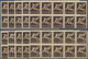 Fezzan - Portomarken: 1943, 0,50 Fr On 5 C Brown Overprint Stamps 10 Blocks Of Ten, Mint Never Hinge - Covers & Documents