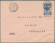 Französisch-Guinea: 1916 (30.5.), Stat. Envelope 25c. Blue/rose 'Palm Trees' Commercially Used From - Andere & Zonder Classificatie