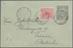 Französisch-Guyana: 1909, Stationery Envelope With Allegory 15 Cent. Uprated With 10 Centimes From C - Brieven En Documenten