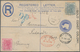 Goldküste: 1894 (16.11.), Registered Letter QV 2d. Ultramarine Uprated With QV 1d. Rose-carmine And - Goudkust (...-1957)