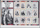 Grenada: 2004, American Indian Chiefs Complete Set Of Twelve In An IMPERFORATE Sheetlet With Margins - Grenada (...-1974)