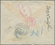 Hawaii: 1894, 25 C President S.B.Dole Deep-blue On Registered Envelope Sent From"HONOLULU JUL 14 189 - Hawaï