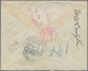 Hawaii: 1894, 25 C President S.B.Dole Deep-blue On Registered Envelope Sent From"HONOLULU JUL 14 189 - Hawaii