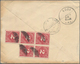 Hawaii: 1896, 5 C Red On Letter To USA With Black Two-liner "U.S. CHARGE TO COLLECT 10 CENTS" And Vi - Hawaï