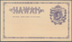 Hawaii - Ganzsachen: 1883. Hawaii 1c + 1c Purple Paid Reply Postal Card (Scott UY1), Mint, Very Fine - Hawaï