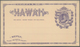 Hawaii - Ganzsachen: 1883. Hawaii 1c + 1c Purple Paid Reply Postal Card (Scott UY1), Mint, Very Fine - Hawaï