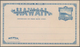 Hawaii - Ganzsachen: 1883. Hawaii 2c + 2c Dark Blue Paid Reply Postal Card (Scott UY2), Mint, Very F - Hawaï