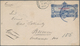 Hawaii - Ganzsachen: 1884, Stationery Envleope 5 C Blue In Size 151/86 Mm With Red Imprint "Provison - Hawaï