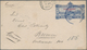 Hawaii - Ganzsachen: 1884, Stationery Envleope 5 C Blue In Size 151/86 Mm With Red Imprint "Provison - Hawaii