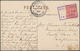 Jamaica: 1910, Boxed Violet "MYRTLE BANK .....1910 / JAMAICA" Ties 1d Red To Ppc "Fern Gully, Ocho R - Jamaica (1962-...)