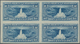 Kolumbien: 1917, 10 C Blue Imperforated In Block Of Four Mint Never Hinged, Left Two Stamps With Ver - Colombia