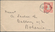 Liberia: 1890, Envelope 5 C. Red Canc. Oval "German Sea Posts Hamburg Westafrica 11.11.90 XIX" To Ga - Liberia