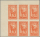 Madagaskar: 1931, Gouverneur Gallieni Definitives Complete Set Of Five In IMPERFORATE Blocks Of Six - Madagascar (1960-...)