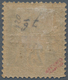 Marokko: 1891/1893, 10c. On 25c. Black/rose, Error Of Surcharge, Fresh Colour, One Flat Perf. At Low - Unused Stamps