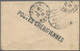 Marokko - Scherifische Post: 1913, 10 M Vermilion, Two Single Stamps, Each On Cover From French Occu - Marokko (1956-...)