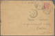 Marokko - Scherifische Post: 1913, 10 M Vermilion, Two Single Stamps, Each On Cover From French Occu - Marokko (1956-...)
