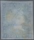 Mauritius: 1859 'Sherwin' 2d. Blue On Bluish Paper, Imperf, Sheet Pos. 2, From The 1848 Plate Re-eng - Mauritius (...-1967)