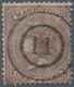 Mauritius: 1860, ONE PENNY Purple-brown (SG 46, Scott 24) With Central Scarce Numeral Postmark "14" - Mauritius (...-1967)