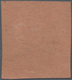 Mexiko: 1861, Hidalgo Ocho Reales Black On Redbrown, From Sheet Position 1 With Framelines On The Le - Mexiko