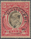 Montserrat: 1904-08 KEVII. 5s. Black & Red, Used And Cancelled By Complete Strike Of "MONTSERRAT/A/N - Other & Unclassified