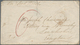 Neuseeland: 1851, "AUKLAND..." Red Crown Circle Cancel On Complete Folded Letter To London And Cover - Brieven En Documenten