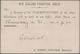 Neuseeland - Dienstmarken: 1889 (28.1.), Stampless 'On N.Z. Exhibition Business Only' Used With Squa - Officials