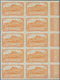 Reunion: 1938, Piton D’Anchain And Lake At Salazie 55c. Brown-orange IMPERFORATE Block Of Ten From R - Covers & Documents