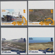 St. Helena: 2014, Airport Construction Complete IMPERFORATE Set Of Four From Upper Margins And The I - Saint Helena Island