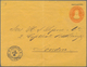 El Salvador - Ganzsachen: 1887, Stationery Envelope On Private Order: Native Indian 10 C Red On Oran - El Salvador