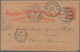 El Salvador - Ganzsachen: 1898, Two Stationery Double-cards 3 C And 2 C Uprated 1 C, Both Sent From - El Salvador