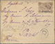 Seychellen: 1902, Stationery Envelope 18c. On 30c. Brown, Uprated On Reverse By Two Horizontal Pairs - Seychellen (...-1976)