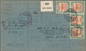 Sudan: 1927, 4 X 5 Pia Chestnut/green, Multiple Franking On Parcel Card From PORT SUDAN, 30-1-32, Se - Sudan (1954-...)