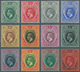 Süd-Nigeria: 1912, KGV Definitives Complete Set To £1 Purple And Black/red, Mint Lightly Hinged/MNH, - Nigeria (...-1960)