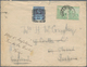 Kap Der Guten Hoffnung: 1900 (30.5.), Seated 'Hope' ½d. Green Horiz. Pair Used On Cover From MAFEKIN - Cape Of Good Hope (1853-1904)