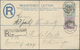Kap Der Guten Hoffnung - Ganzsachen: 1904/1911, Two Registered Letters KEVII 4d. Blue In Different S - Kaap De Goede Hoop (1853-1904)