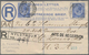 Transvaal - Ganzsachen: 1914/1919, Avis De Reception, Two Uprated Registered Stationery Envelopes Fr - Transvaal (1870-1909)