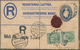 Südafrika: 1908-32 Three Registered Covers, With 1) 1908 Cover From Port Elizabeth To Dunedin, NEW Z - Other & Unclassified