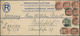 Südafrika - Ganzsachen: 1921/1924, Four Different Long-size REGISTERED LETTERS All Uprated And Comme - Sonstige & Ohne Zuordnung