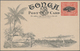 Tonga: 1907, Four Pictorial Stat. Postcards 1d. Native Tree Showing Different Views On Reverse Incl. - Tonga (...-1970)