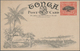 Delcampe - Tonga: 1907, Four Pictorial Stat. Postcards 1d. Native Tree Showing Different Views On Reverse Incl. - Tonga (...-1970)