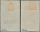 Tschad: 1922, "TCHAD" Overprints, Design "Coconut Palms", Two Imperforate Proofs In Colours "brown/l - Ciad (1960-...)