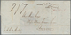 Uruguay: 1844, Folded Stampless Envelope Sent From Montevideo To Glasgow, GB With Red Single-line Ca - Uruguay