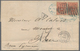 Uruguay: 1877, 10 C. Carmine Imperf. Horiz. Pair Tied Blue Oval And Oval "CORREOS PAYSANDU 22 NOV 77 - Uruguay