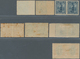 Uruguay: 1897, Definitives "Pictorials", Lot Of 23 Stamps Incl. Partly Imperf. (19) And Offset On Re - Uruguay