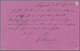 Uruguay - Ganzsachen: 1883, Stationery Question Card 2 C Carmine On Salmon With Comercial Usage In " - Uruguay