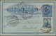 Uruguay - Ganzsachen: 1892, Two Stationery Double Cards: 2 C Blue On Buff And 2 C Blue On Pale Blue - Uruguay