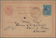 Venezuela: 1897/1901, Two Litho Ppc Showing Scenes Of Bolivar, One W. 10 C. Blue Used 1897 To Trinid - Venezuela