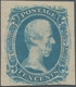 Konföderierte Staaten Von Amerika - Allgemeine Ausgabe: 1863 'Jefferson Davis' "TEN CENTS" Blue, Min - 1861-65 Confederate States