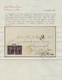Vereinigte Staaten Von Amerika: 1859, Small Envelope Franked With Margin Pair 12 Cent Washington Can - Gebruikt